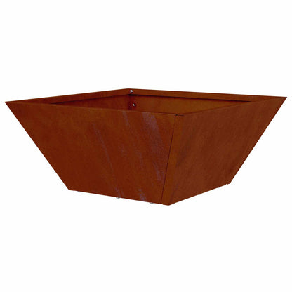 Garden Planter Rusty 35 x 35 x 15 cm Weathering Steel