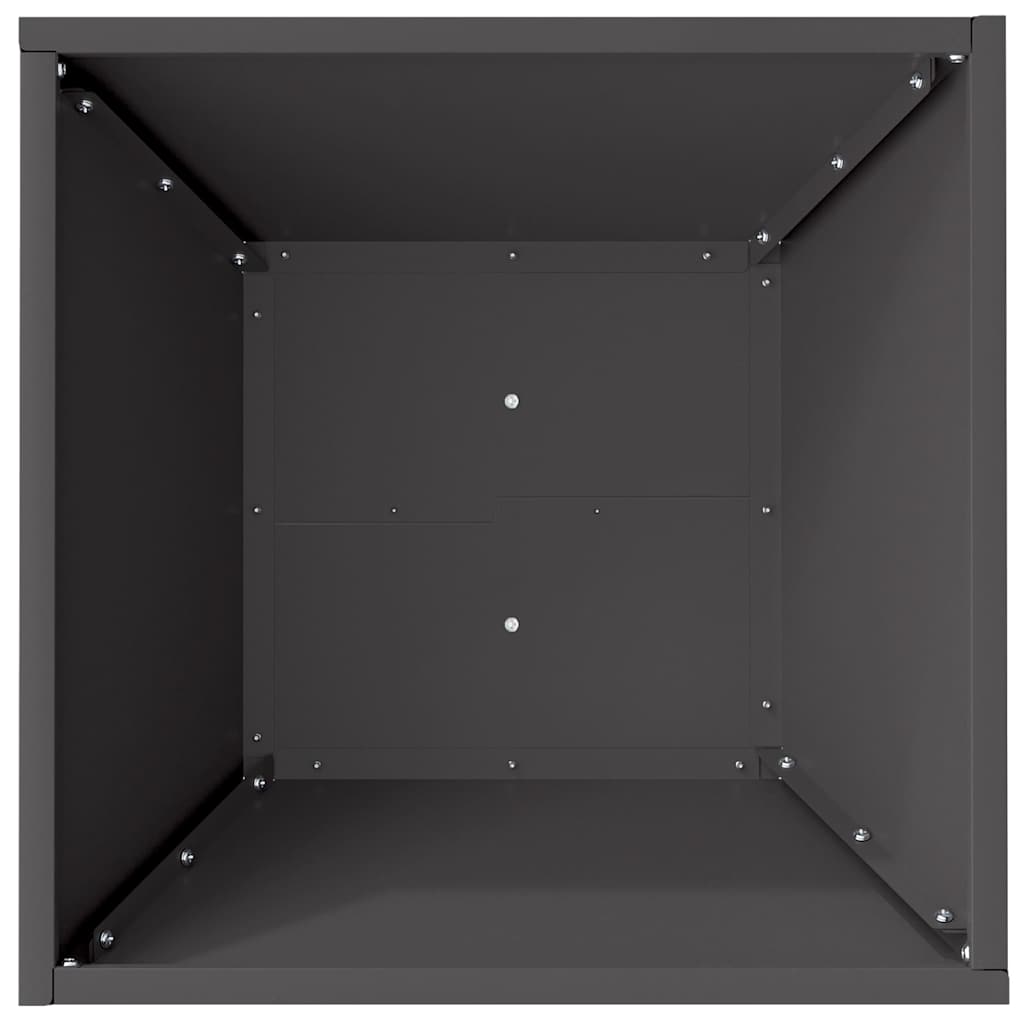 Garden Planter Black 40 x 40 x 15 cm Cold-rolled Steel