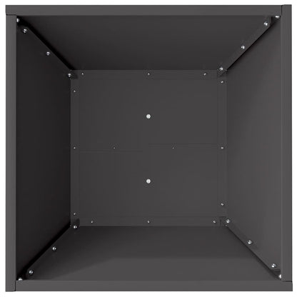 Garden Planter Black 40 x 40 x 15 cm Cold-rolled Steel