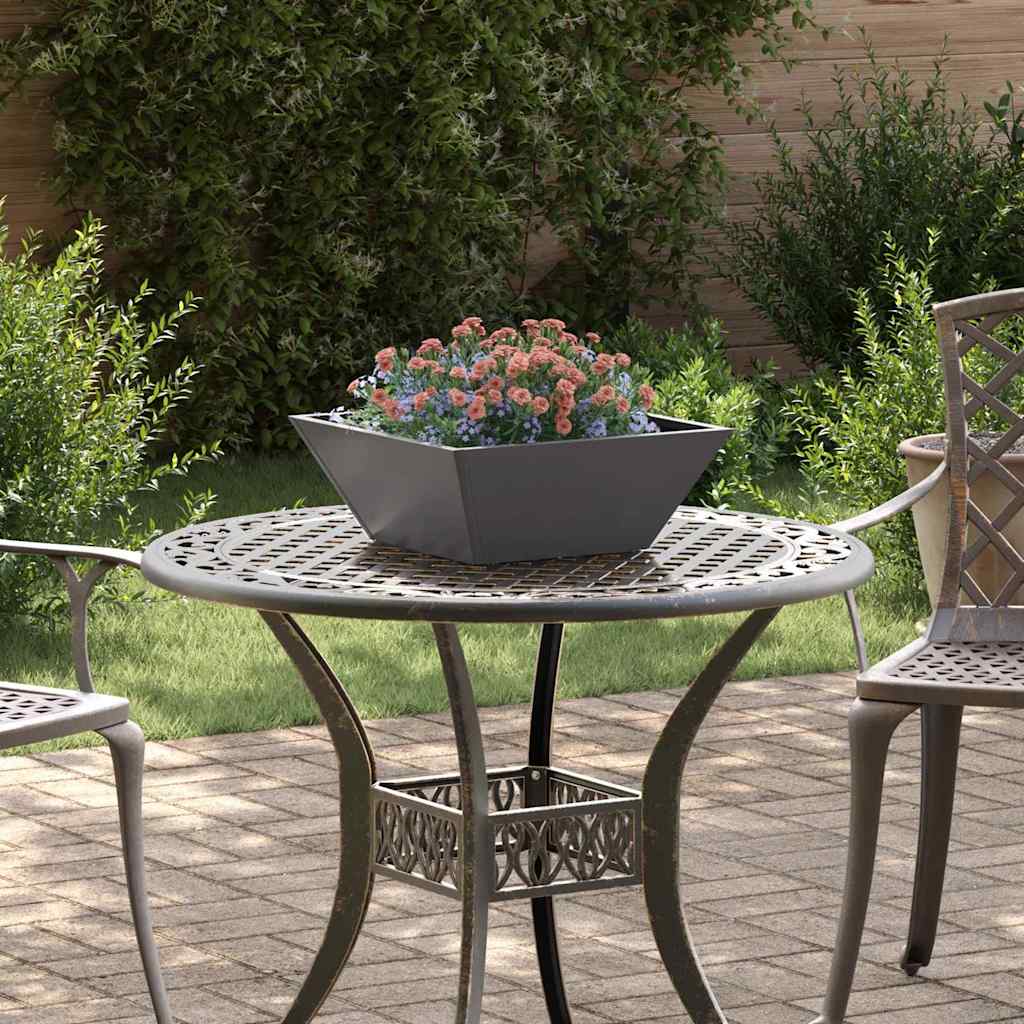 Garden Planter 5 pcs Black 40 x 40 x 15 cm Cold-rolled Steel