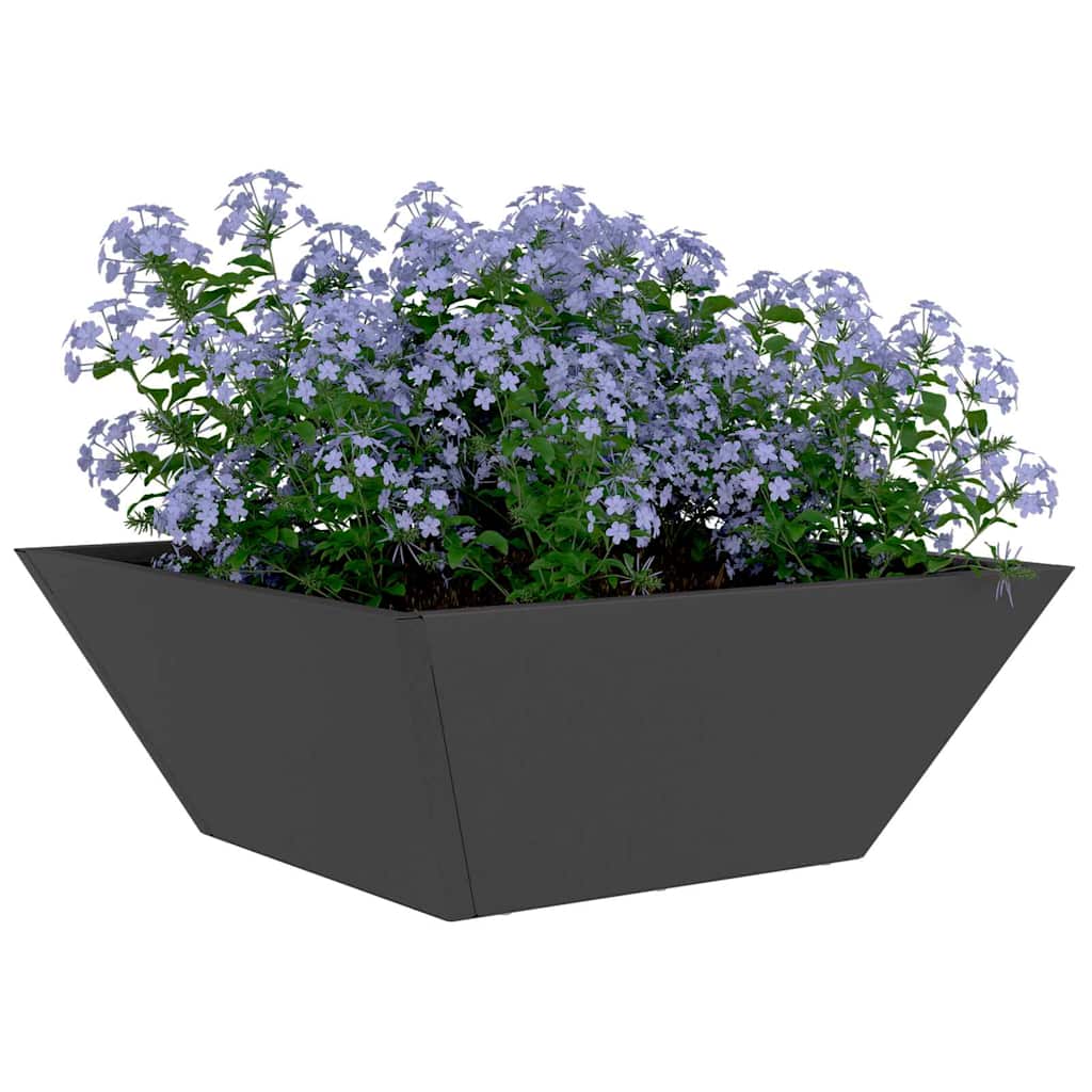 Garden Planter 5 pcs Black 40 x 40 x 15 cm Cold-rolled Steel