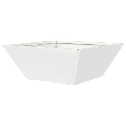 Garden Planter White 40 x 40 x 15 cm Cold-rolled Steel