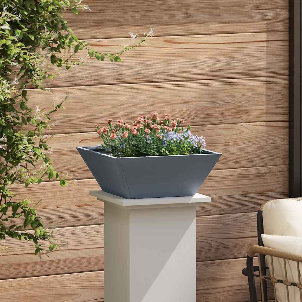 Garden Planter Anthracite 40 x 40 x 15 cm Cold-rolled Steel