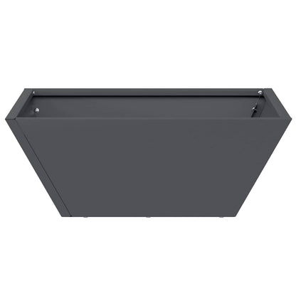 Garden Planter Anthracite 40 x 40 x 15 cm Cold-rolled Steel