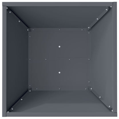 Garden Planter Anthracite 40 x 40 x 15 cm Cold-rolled Steel
