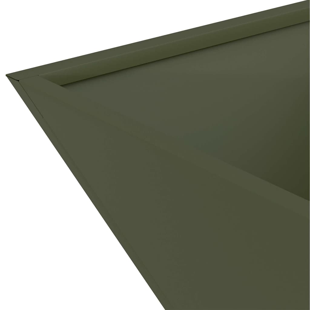 Garden Planter Olive Green 40 x 40 x 15 cm Cold-rolled Steel