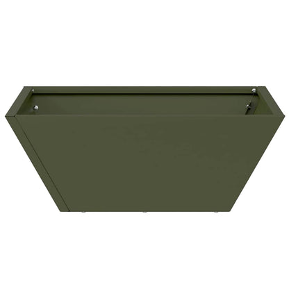 Garden Planter 5 pcs Olive Green 40 x 40 x 15 cm