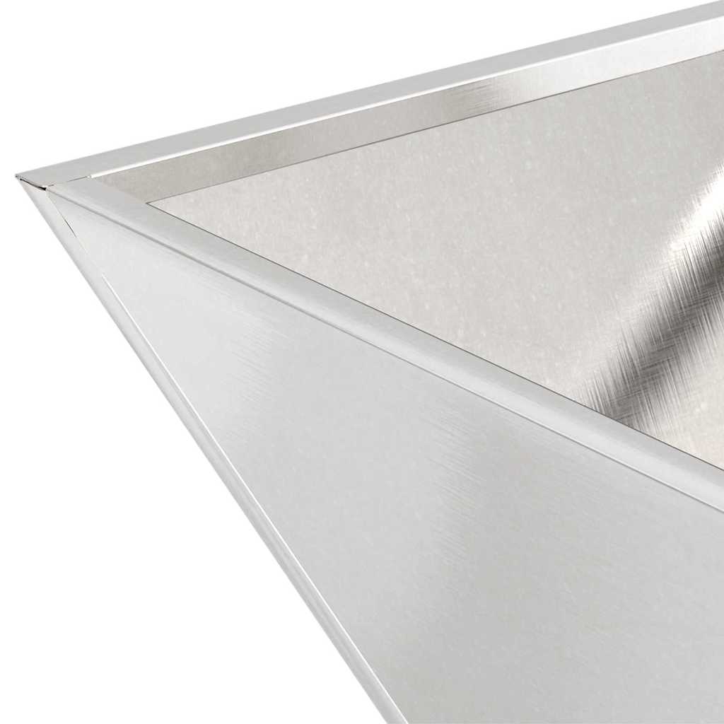 Garden Planter 5 pcs Silver 40 x 40 x 15 cm Stainless Steel