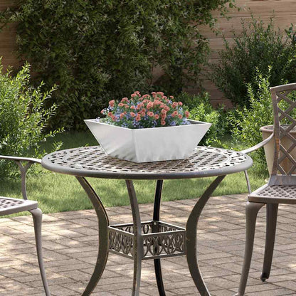 Garden Planter 5 pcs Silver 40 x 40 x 15 cm Stainless Steel