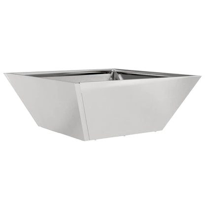 Garden Planter 5 pcs Silver 40 x 40 x 15 cm Stainless Steel