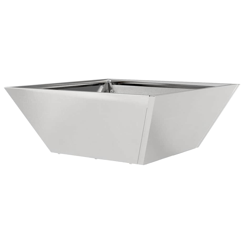 Garden Planter 5 pcs Silver 40 x 40 x 15 cm Stainless Steel