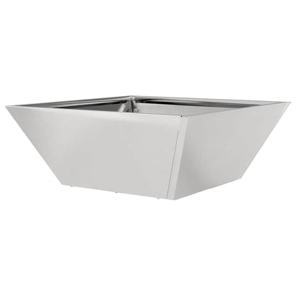 Garden Planter 5 pcs Silver 40 x 40 x 15 cm Stainless Steel