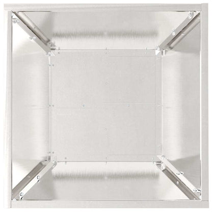 Garden Planter 5 pcs Silver 40 x 40 x 15 cm Stainless Steel