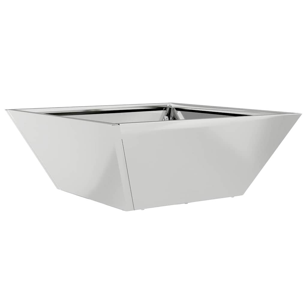Garden Planter Silver 40 x 40 x 15 cm Galvanised Steel