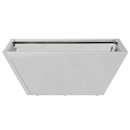 Garden Planter Silver 40 x 40 x 15 cm Galvanised Steel