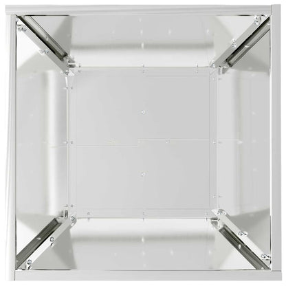 Garden Planter Silver 40 x 40 x 15 cm Galvanised Steel