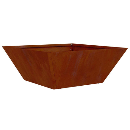 Garden Planter Rusty 40 x 40 x 15 cm Weathering Steel