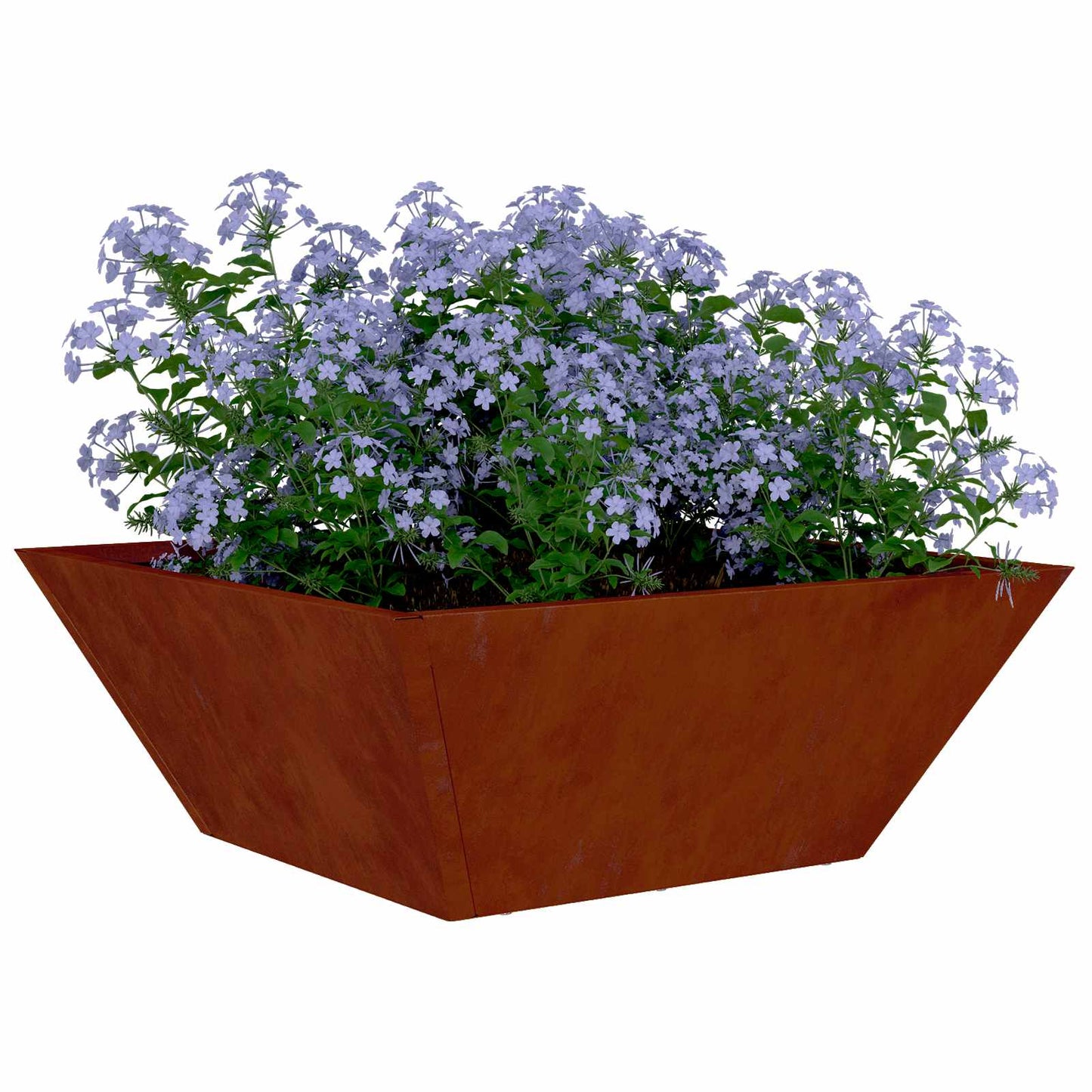 Garden Planter Rusty 40 x 40 x 15 cm Weathering Steel
