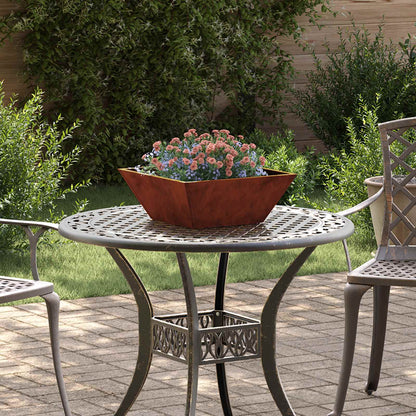 Garden Planter 5 pcs Rusty 40 x 40 x 15 cm Weathering Steel