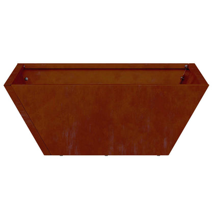 Garden Planter 5 pcs Rusty 40 x 40 x 15 cm Weathering Steel