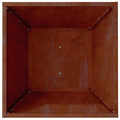 Garden Planter 5 pcs Rusty 40 x 40 x 15 cm Weathering Steel
