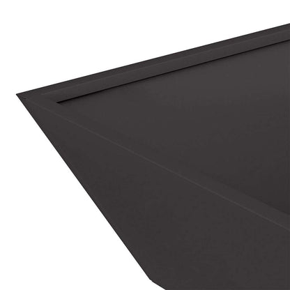 Garden Planter Black 50 x 50 x 15 cm Cold-rolled Steel