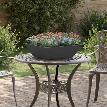 Garden Planter Black 50 x 50 x 15 cm Cold-rolled Steel