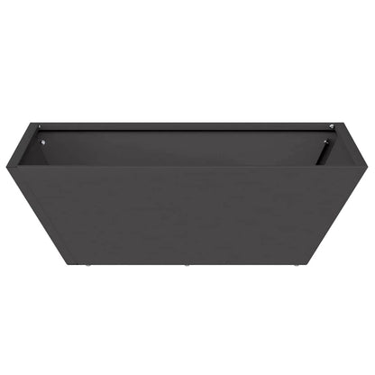 Garden Planter Black 50 x 50 x 15 cm Cold-rolled Steel