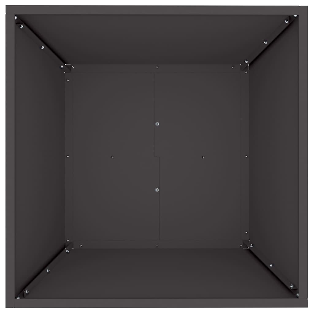 Garden Planter 5 pcs Black 50 x 50 x 15 cm Cold-rolled Steel
