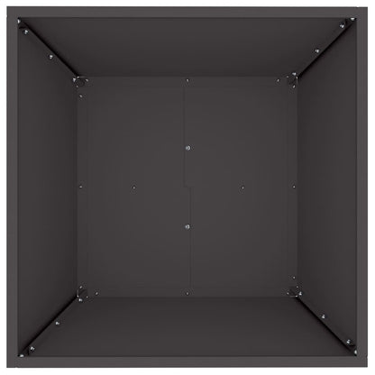 Garden Planter 5 pcs Black 50 x 50 x 15 cm Cold-rolled Steel