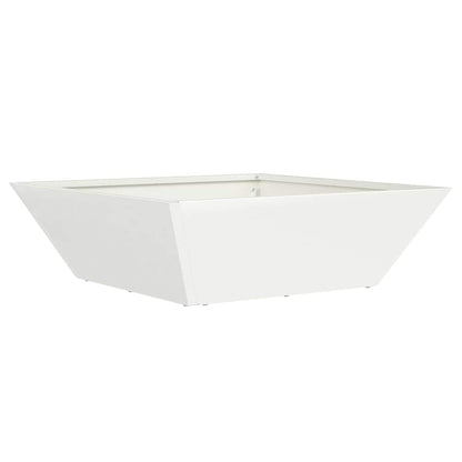 Garden Planter White 50 x 50 x 15 cm Cold-rolled Steel