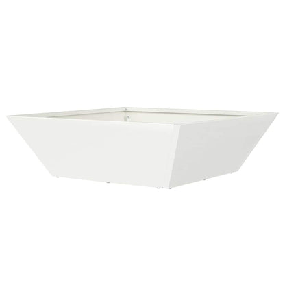 Garden Planter White 50 x 50 x 15 cm Cold-rolled Steel