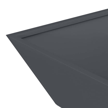 Garden Planter 5 pcs Anthracite 50 x 50 x 15 cm