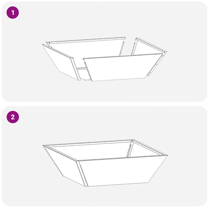 Garden Planter 5 pcs Anthracite 50 x 50 x 15 cm