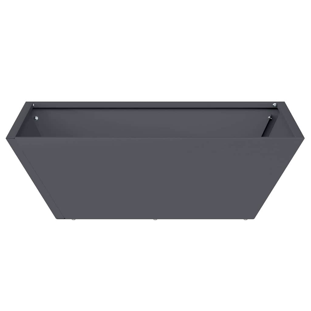 Garden Planter 5 pcs Anthracite 50 x 50 x 15 cm