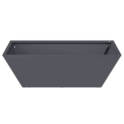 Garden Planter 5 pcs Anthracite 50 x 50 x 15 cm