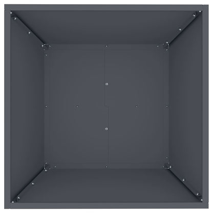 Garden Planter 5 pcs Anthracite 50 x 50 x 15 cm