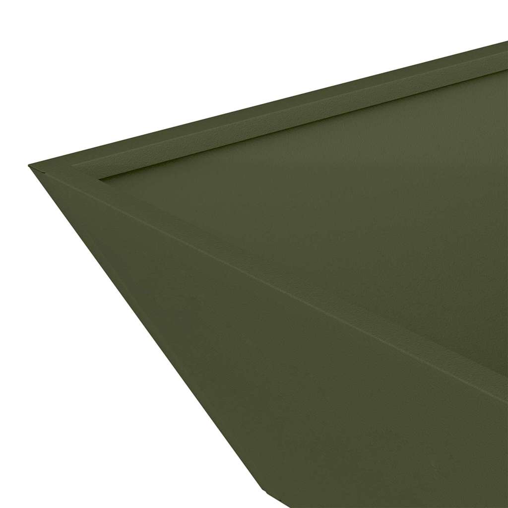 Garden Planter 5 pcs Olive Green 50 x 50 x 15 cm