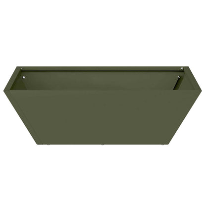 Garden Planter 5 pcs Olive Green 50 x 50 x 15 cm