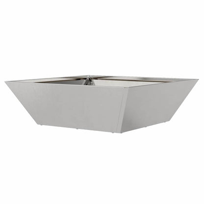 Garden Planter Silver 50 x 50 x 15 cm Stainless Steel