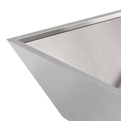 Garden Planter 5 pcs Silver 50 x 50 x 15 cm Stainless Steel