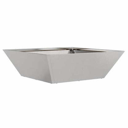 Garden Planter 5 pcs Silver 50 x 50 x 15 cm Stainless Steel