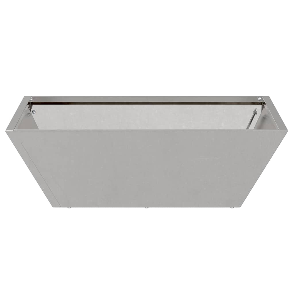 Garden Planter 5 pcs Silver 50 x 50 x 15 cm Stainless Steel