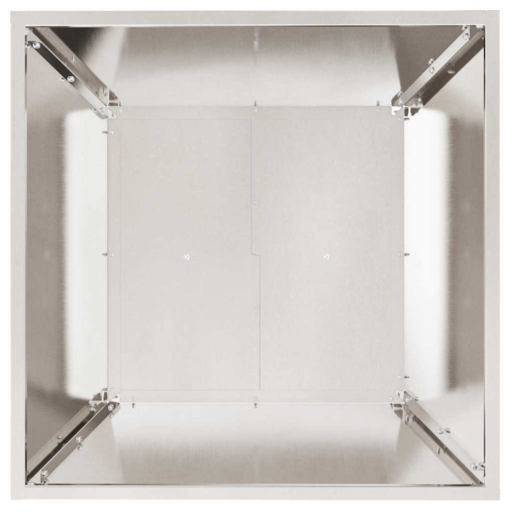 Garden Planter 5 pcs Silver 50 x 50 x 15 cm Stainless Steel