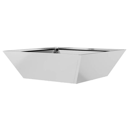 Garden Planter Silver 50 x 50 x 15 cm Galvanised Steel