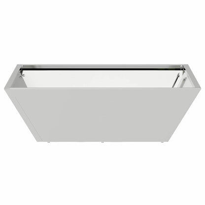Garden Planter 5 pcs Silver 50 x 50 x 15 cm Galvanised Steel