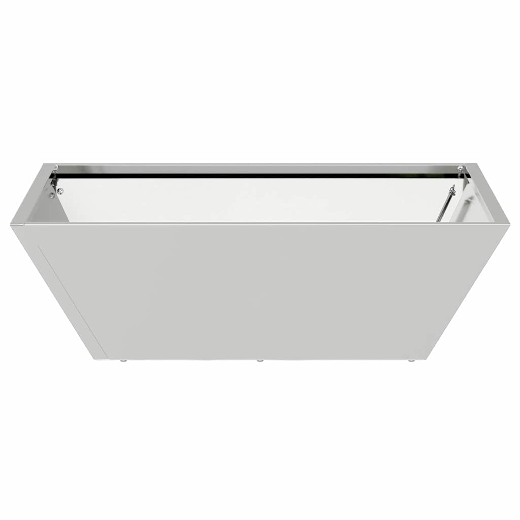 Garden Planter 5 pcs Silver 50 x 50 x 15 cm Galvanised Steel
