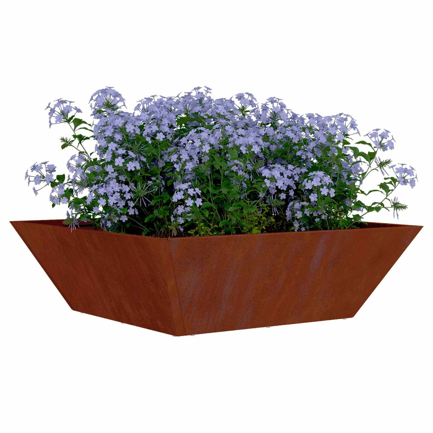 Garden Planter Rusty 50 x 50 x 15 cm Weathering Steel