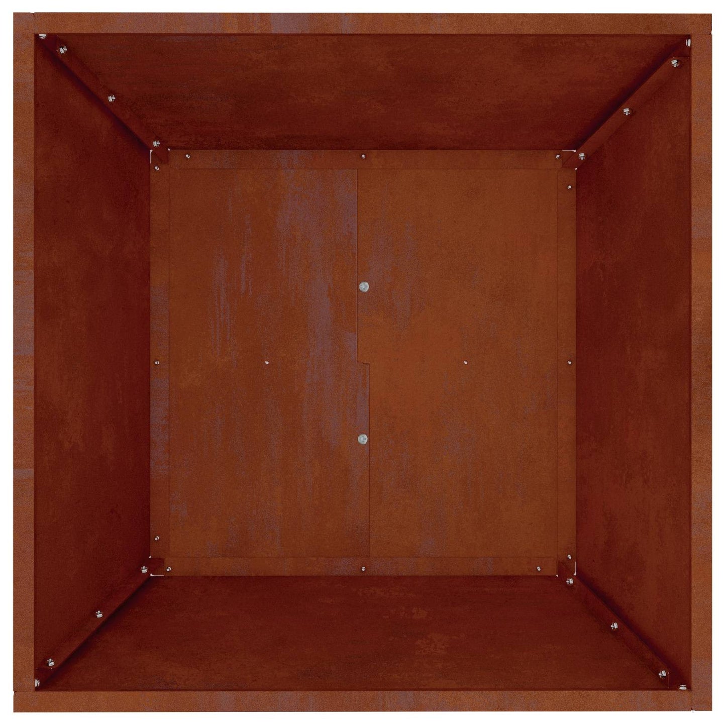 Garden Planter Rusty 50 x 50 x 15 cm Weathering Steel