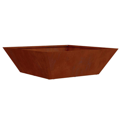 Garden Planter 5 pcs Rusty 50 x 50 x 15 cm Weathering Steel